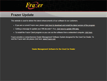 Tablet Screenshot of frazerupdate.com